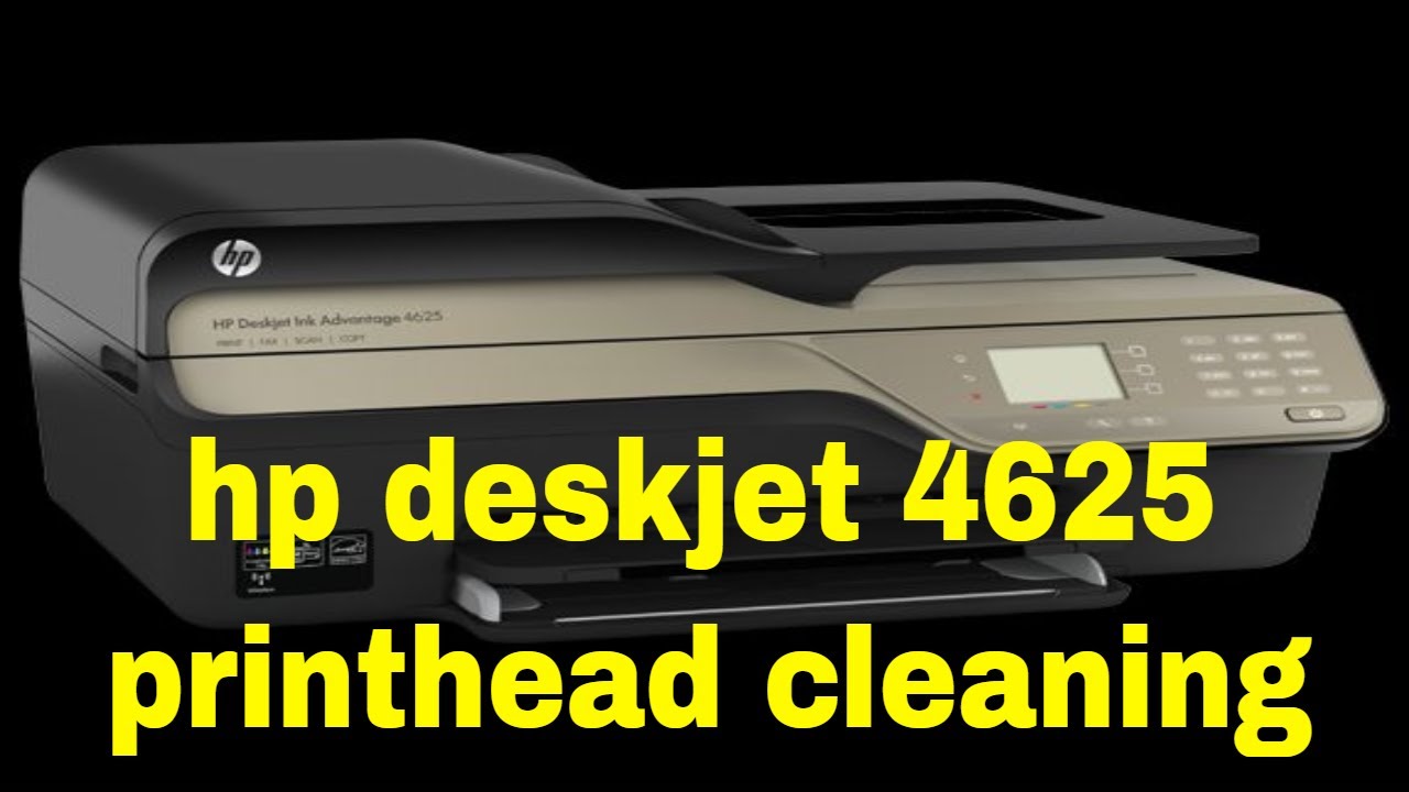 hp deskjet 4625 printhead cleaning - YouTube
