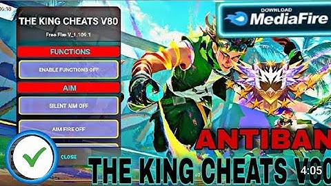 THE KING CHEATS V81 FF HACK | OB48 FF HACK | FREE FIRE MOD MENU | THE KING CHEATS AUTO FIRE |FF HACK