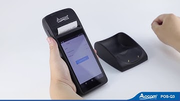 (POS-Q3/Q4) 5.5 inch portable android touch screen 3G/4G pos terminal with thermal printer