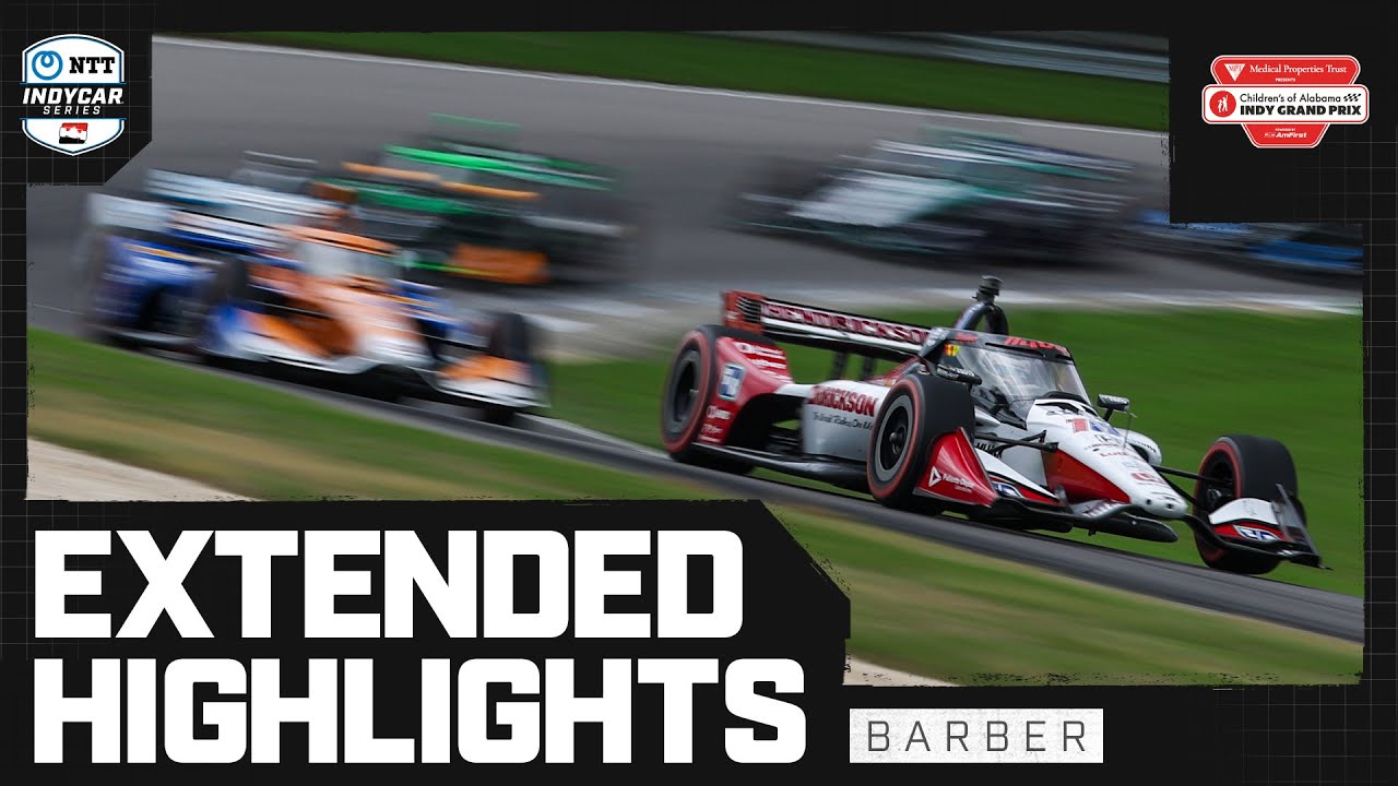 Extended Race Highlights  2024 Childrens of Alabama Indy Grand Prix at Barber  INDYCAR