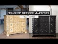 DIY DRESSER TRANSFORMATION! Trash to Treasure Furniture Flip! - I found this on the side of the road