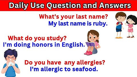 Daily Use Question and Answers for Practice English | Question and Answer In English #kidslearning