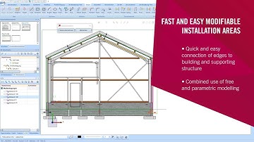 Installation parameters and areas | HiCAD Industrial Facades