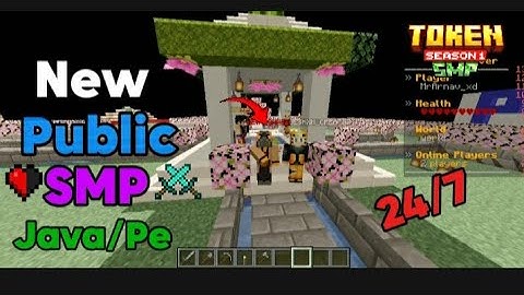 😎 New Best Free Public Token Smp For Minecraft 🧁 | Java/Pe/Pojav | 24/7 Online | Anyone Can Join 🪷