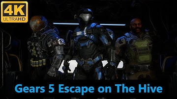 [4K] Gears 5 Escape on "The Hive" Emile Gameplay