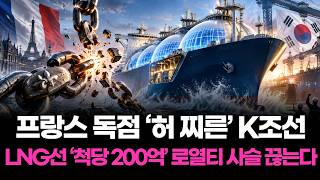프랑스 독점 ‘허 찌른’ K조선…LNG선 ‘척당 200억’ 로열티 사슬 끊는다