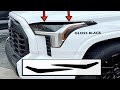 How to install headlight eyelid decal on 20222024 toyota tundra