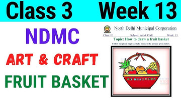 NDMC Class 3 Art and Craft Week 13 | How to draw Fruit Basket | (28/8/21)