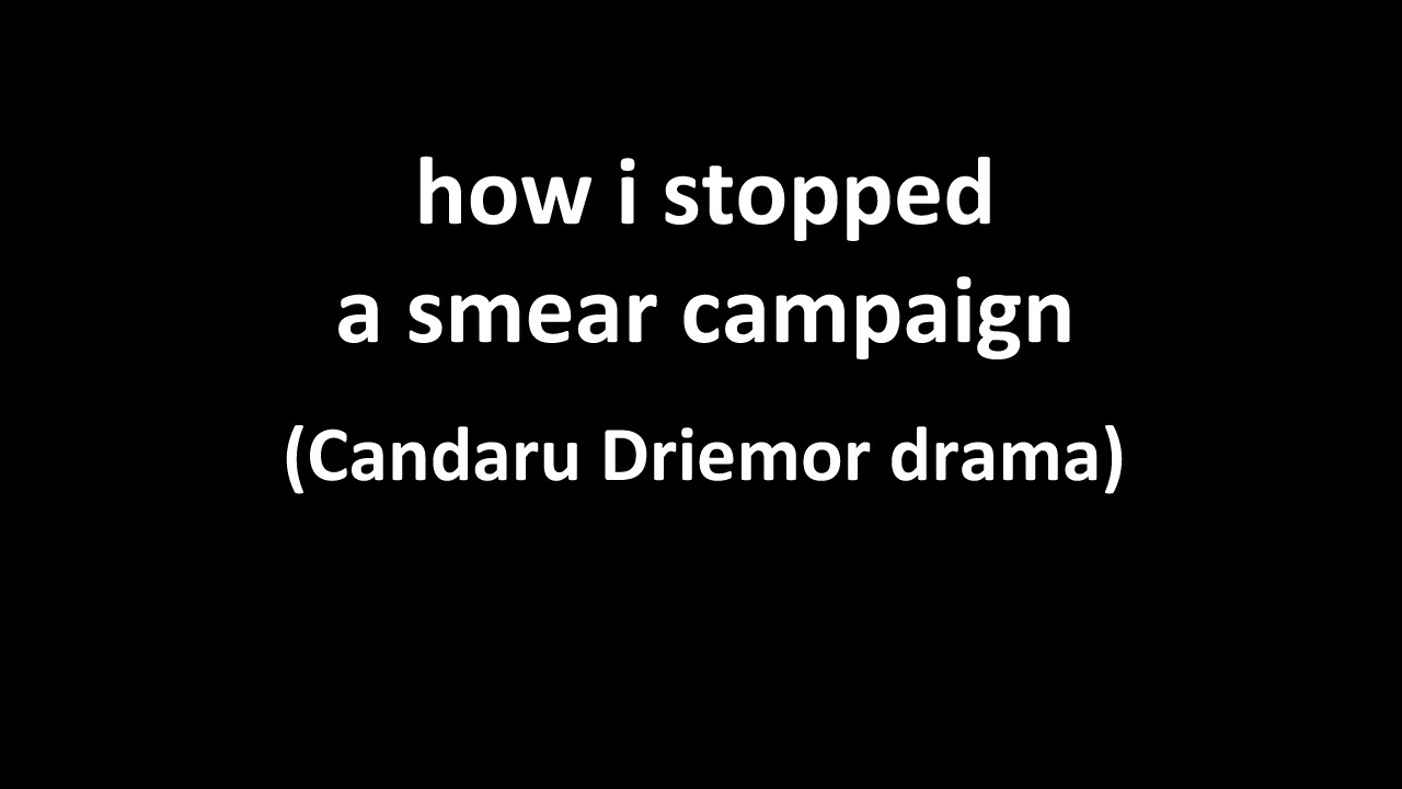 How I Stopped a Smear Campaign ft @candaru_driemor