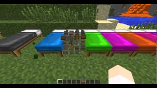 Minecraft Mod Showcase Dye-able Beds!