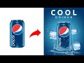 Photoshop | Advertisement poster design | Pepsi Bottle