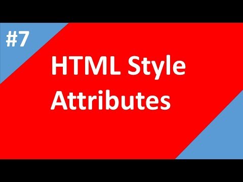 Html Style Attributes
