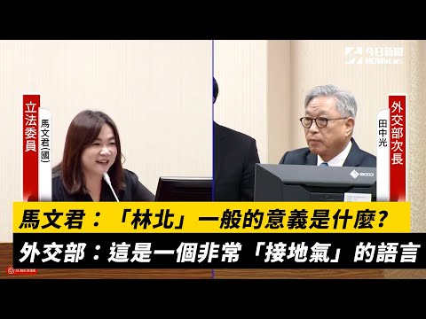 馬文君：「林北」一般的意義是什麼?外交部：這是一個非常「接地氣」的語言｜NOWnews