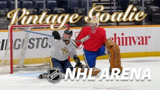 Vintage Goalie at an NHL Arena | Micd Up Goalie VLOG Nashville TN