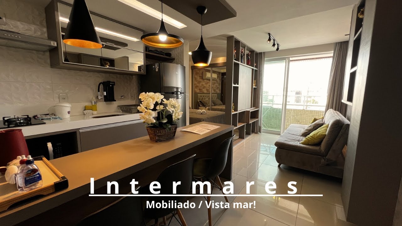 Apartamento tudo mobiliado com 31m2 para venda em Intermares - Cabedelo PB 