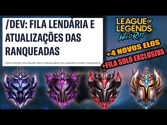 Fila Lendária – Suporte para o Beta do Wild Rift