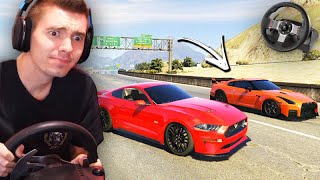 GTA V: PRIMEIRO RACHA DE RUA no VOLANTE!!! (COM o SKORPION GAMER) screenshot 5