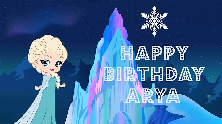 Happy Birthday Arya - greeting card video ❤️