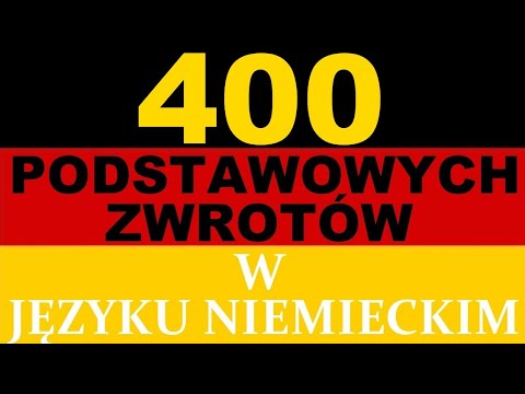🇩🇪 🇵🇱 50 najczęściej używanych czasowników niemieckich cz. 1 - język niemiecki