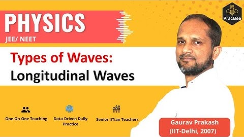 Types of waves: Longitudinal Waves by Gaurav Prakash (IIT Delhi), Grade 12, JEE & NEET Physics