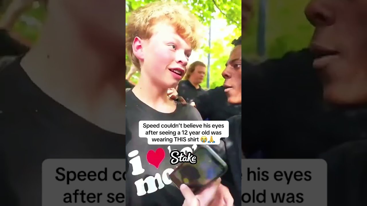 Speed Couldn T Believe His Eyes After Seeing A 12 Year Old Was Wearing THIS Shirt 