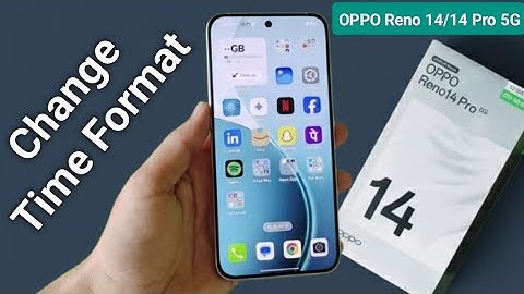 How to Change time format 24 hour to 12 hour in Oppo Reno 14/14 Pro 5G
