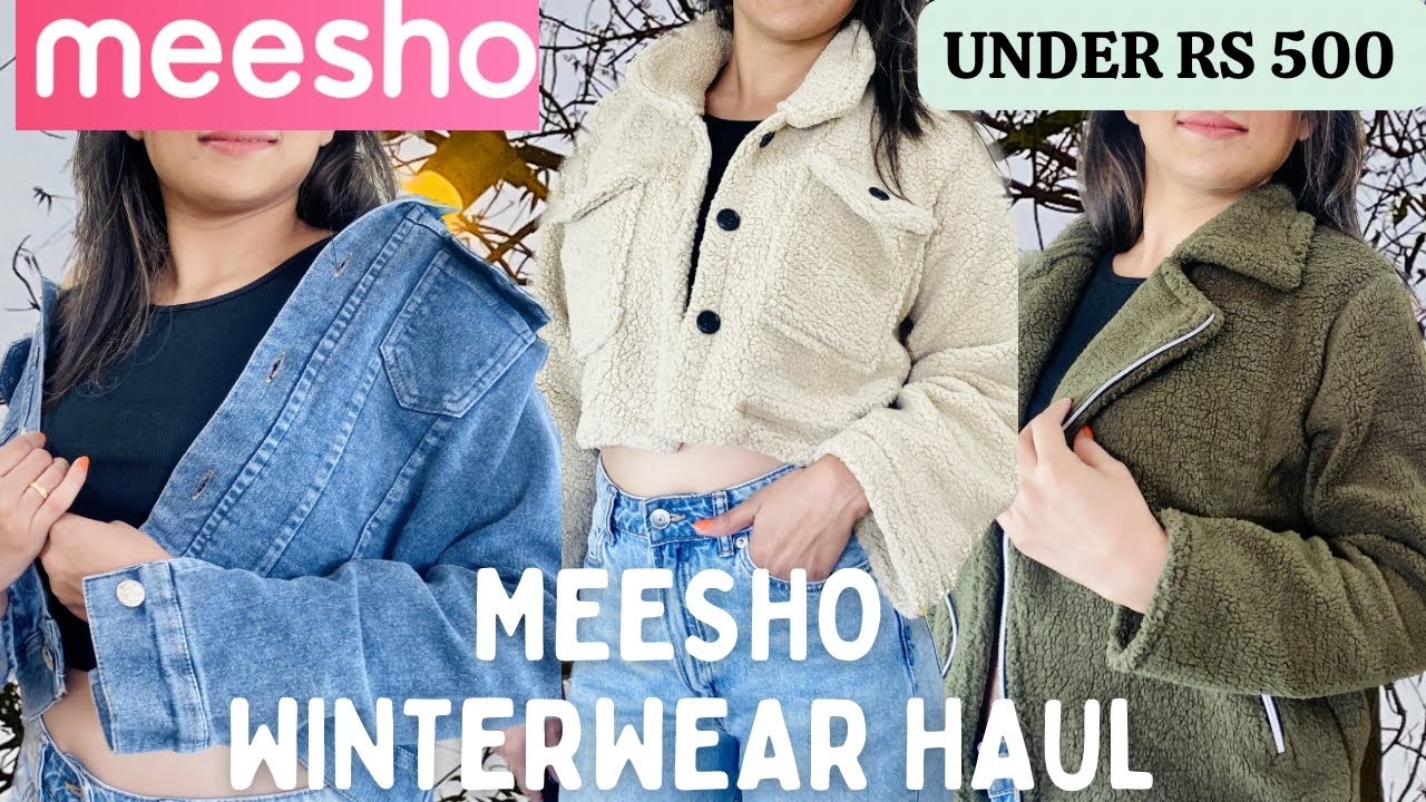 Meesho Winter Wear Haul Under 500 l Meesho Denim Jacket,Sweater l