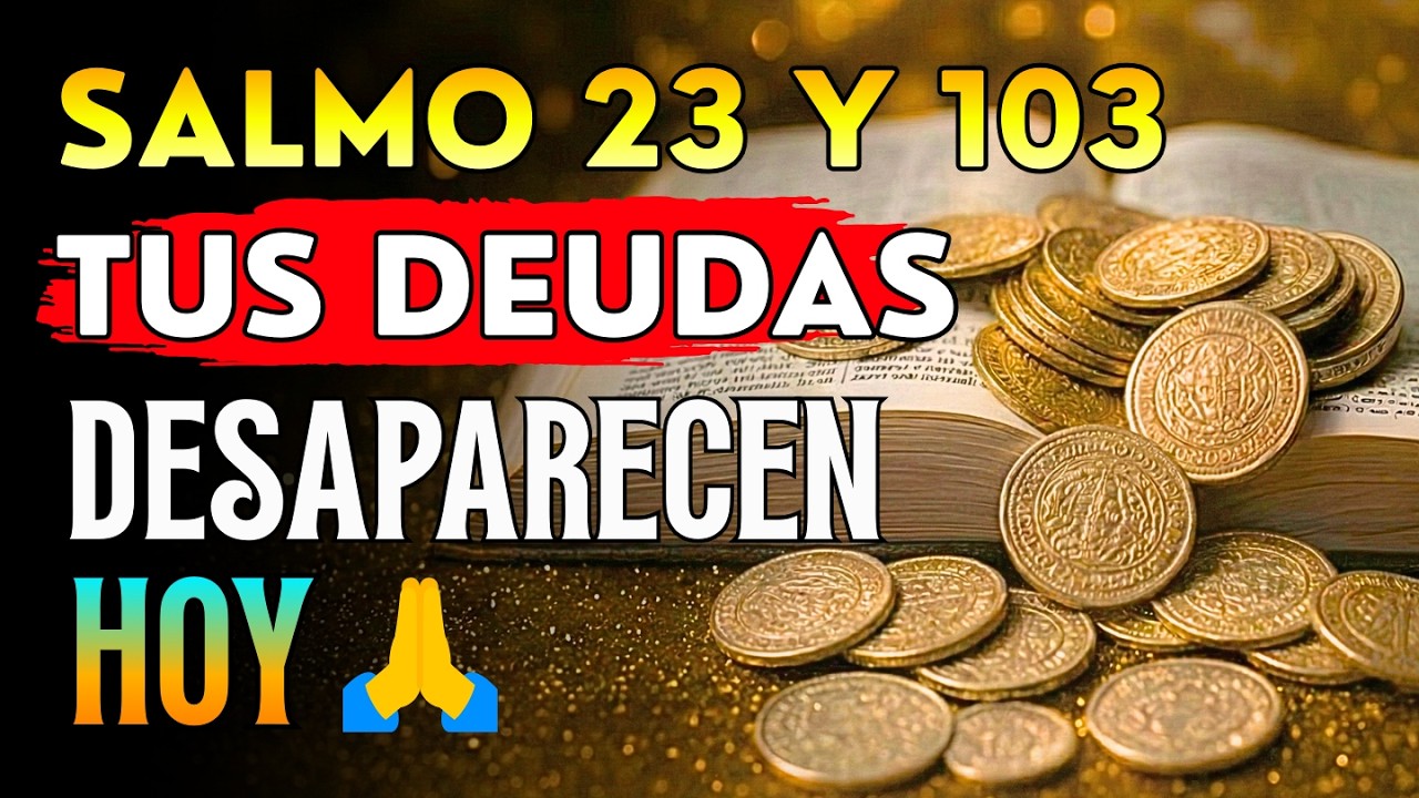 🙏SALMO 23 Y SALMO 103 - PODEROSA ORACIÓN SI ESTÁS ENFRENTANDO DEUDAS Y EMERGENCIAS FINANCIERAS