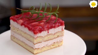 Strawberry Tiramisu Mousse Cake