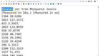 Problems reading in data