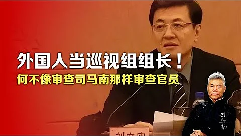 司马南：外国人当巡视组组长!何不像审查司马南那样审查官员 - 天天要闻