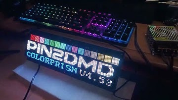 Test #1 / True DMD - Pin2DMD / Visual Pinball X with "The Addams Family" colorized!