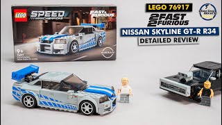 LEGO Speed Champions 76917 F&F Nissan Skyline GT-R R34 detailed building review