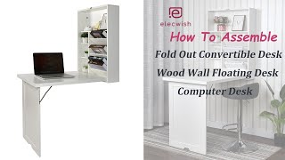 How To Assemble Wall Mounted Table | Floating Desk | Step By Step (2022)