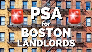 Psa For Boston Landlords - Boston Real Estate June 2022