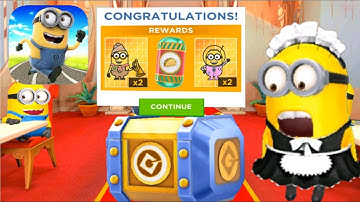 Maid / Ghost / Bee-do Minion rush prize pod rewards daily challenge fullscreen android gameplay