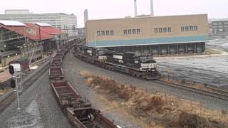 12/8/12 NS lite power engine move thru Harrisburg