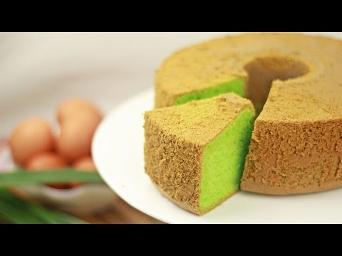 Pandan Chiffon Cake - Singapore - Recipe By ZaTaYaYummy
