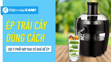 Ép trái cây đúng cách, đơn giản nhưng chưa chắc ai cũng biết! • Điện máy XANH