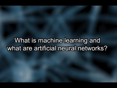 From the Expert: Machine Learning and Artificial Neural Networks