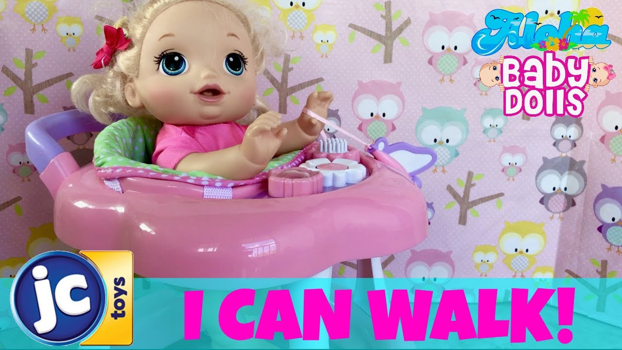 baby walker with doll