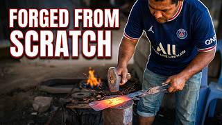 Knife Making - Forging A Powerful Machete From A Leaf Spring