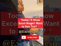 Today I’ll Show Excel Magic! Want to See Too? 📊🪄 #exceltraining #shorts #video
