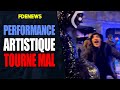 Cette performance artistique  paris tourne mal