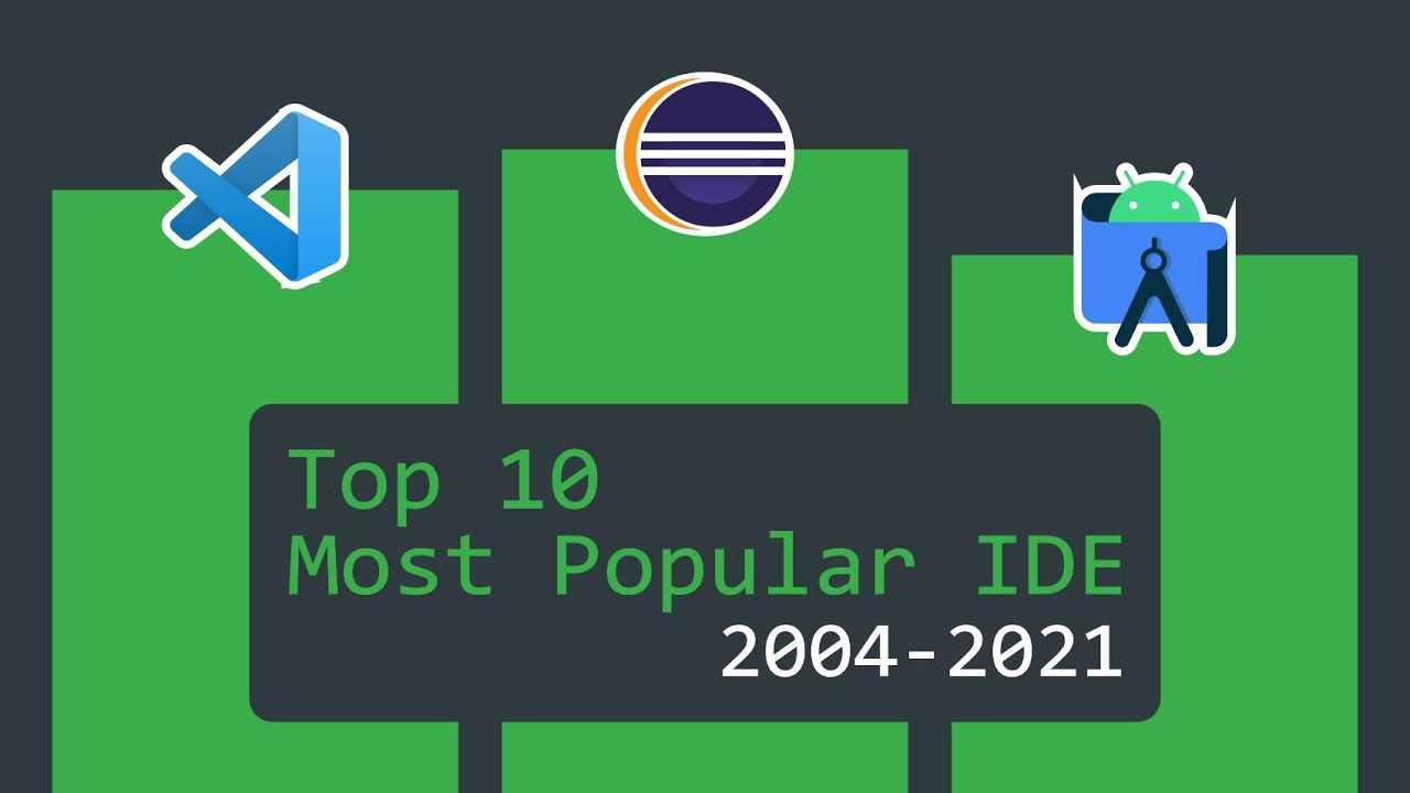 Top 10 Most Popular IDE (2004-2021) - YouTube