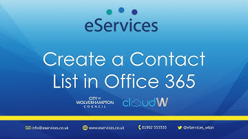 Create a Contact List in Office 365