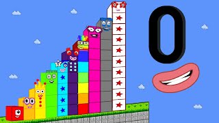 Мульт Numberblocks ZERO and the Giant Numberblocks Mix level up Maze Learn to Count Game Animation