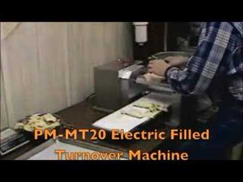 PM-MT20 Electric Filled Turnover Machine - YouTube