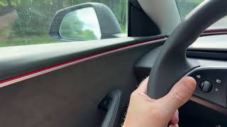 Tesla Spring Update 2026.14.6.6 Testing the Blind Spot Warning Accent Lights