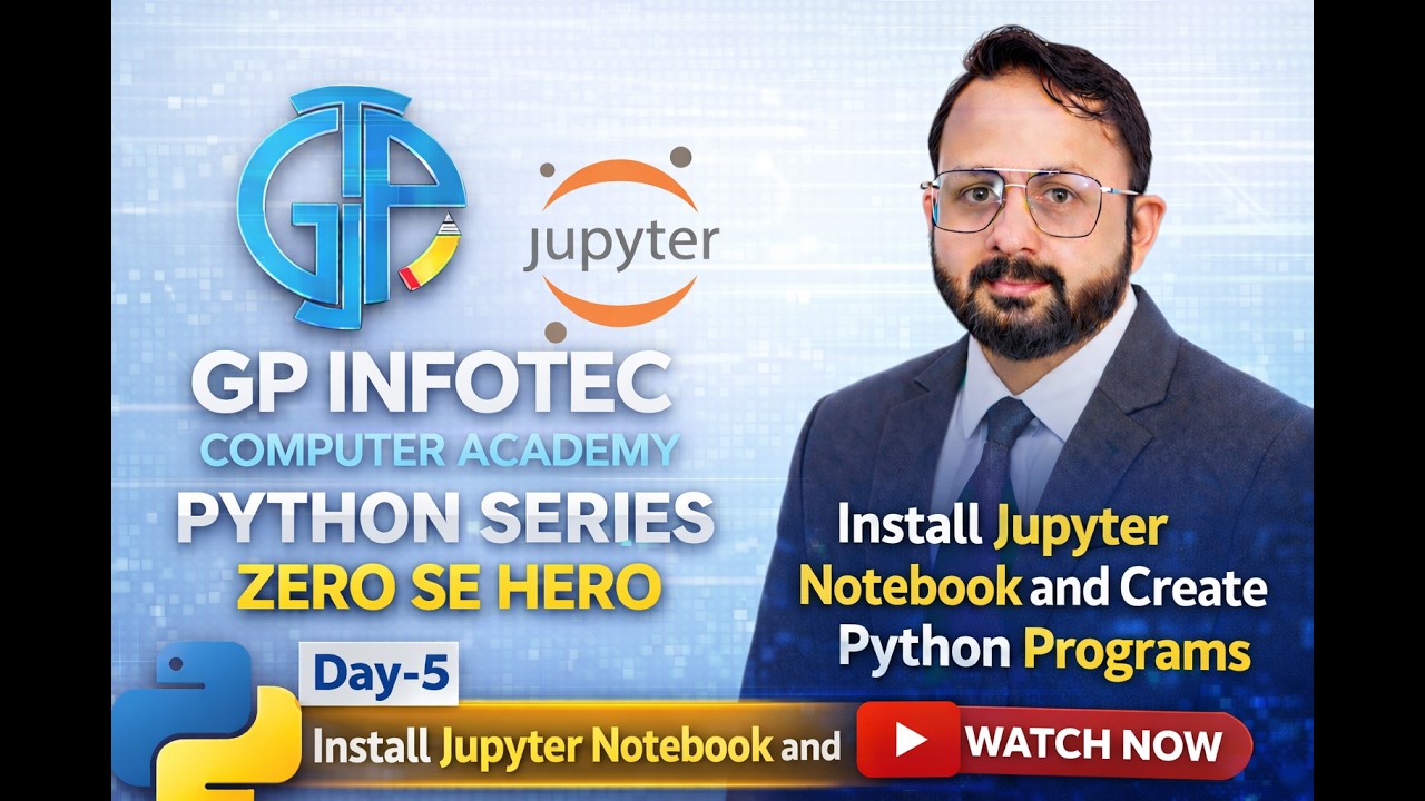 Install Jupyter Notebook on Windows 🔥 | Day-5 Python Zero to Hero ...